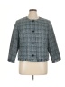 Tahari by ASL 100% Polyester Tweed Teal Jacket Size 16 - photo 1