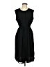 Ann Taylor 100% Polyester Solid Black Casual Dress Size L - photo 1