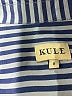 Kule 100% Cotton Stripes Blue Long Sleeve Blouse Size S - photo 7