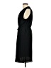 Ann Taylor 100% Polyester Solid Black Casual Dress Size L - photo 5