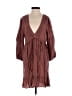 Goodnight Macaroon Brown Casual Dress Size S - photo 1