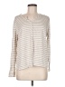 Gibson Look Stripes Ivory Long Sleeve Blouse Size M - photo 1