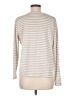 Gibson Look Stripes Ivory Long Sleeve Blouse Size M - photo 2
