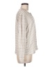 Gibson Look Stripes Ivory Long Sleeve Blouse Size M - photo 4