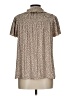 Gap 100% Polyester Animal Print Brown Short Sleeve Blouse Size L - photo 2
