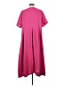Unbranded 100% Polyester Solid Pink Casual Dress Size L - photo 2
