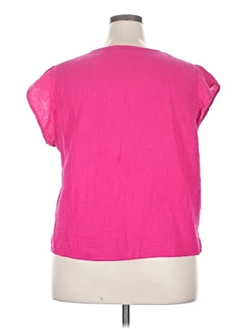 Three Dots Short Sleeve Top (view 2)