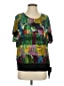Rafaella Green Short Sleeve Blouse Size S - photo 1