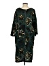 JunaRose 100% Polyester Print Green Casual Dress Size 26 waist - photo 2