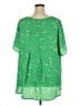 PREMISE 100% Polyester Green Short Sleeve Blouse Size 3X - photo 2