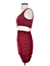 Unbranded Solid Burgundy Cocktail Dress Size S - photo 5