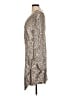 Xscape Metallic Silver Cocktail Dress Size 16 - photo 5