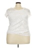 Bobbie Brooks Ivory Short Sleeve Top Size 3X - photo 1