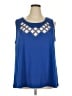 Shein Curve Blue Sleeveless Blouse Size 4X - photo 1
