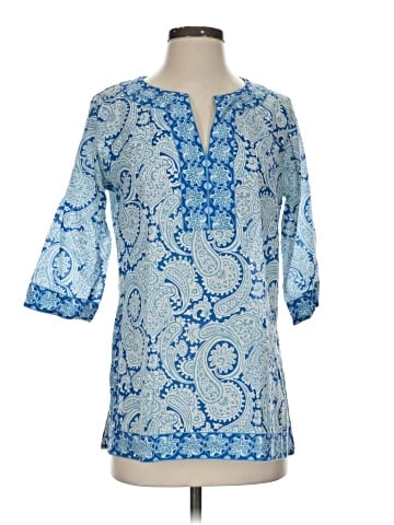 Gretchen Scott Designs 3/4 Sleeve Blouse (view 1)