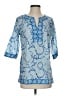 Gretchen Scott Designs Blue 3/4 Sleeve Blouse Size XS - photo 1