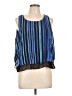 Bisou Bisou 100% Polyester Blue Sleeveless Blouse Size L - photo 1