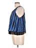 Bisou Bisou 100% Polyester Blue Sleeveless Blouse Size L - photo 5