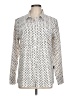 Peach Polka Dots Ivory Long Sleeve Blouse Size L - photo 1