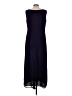Studio 1 100% Polyester Solid Black Casual Dress Size 12 - photo 2