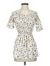 Mikarose 100% Polyester Floral Ivory Casual Dress Size XS - photo 1
