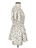Mikarose 100% Polyester Floral Ivory Casual Dress Size XS - photo 4