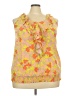Lane Bryant 100% Polyester Yellow Sleeveless Blouse Size 22 - photo 1