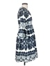 Eliza J 100% Polyester Print Blue Casual Dress Size 4 - photo 4