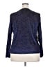 NY Collection Blue Long Sleeve Blouse Size 2X - photo 2