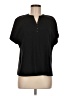 Global Work Black Short Sleeve Blouse Size M - photo 1