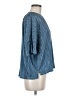 Marc New York 100% Polyester Blue 3/4 Sleeve Blouse Size M - photo 4