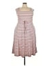 Assorted Brands Stripes Pink Casual Dress Size 18 - photo 1