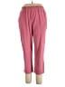 Woman Within Solid Pink Casual Pants Size 14 - 16 Petite - photo 1