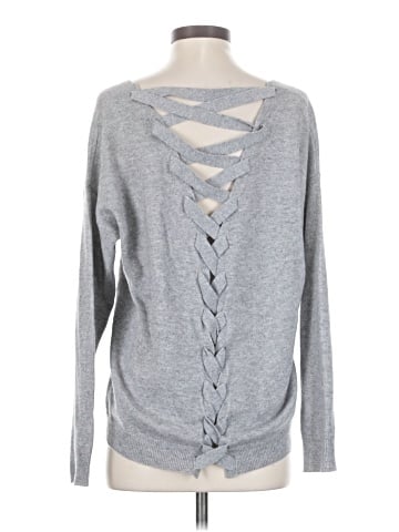 Aqua Cashmere Pullover Sweater (view 2)