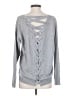 Aqua 100% Cashmere Gray Cashmere Pullover Sweater Size XS - photo 2