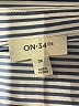 On 34th 100% Recycled Polyester Stripes Blue Long Sleeve Blouse Size 2X - photo 7
