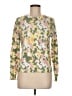 Assorted Brands 100% Cotton Floral Yellow Pullover Sweater Size M - photo 1
