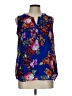 Daniel Rainn 100% Polyester Blue Sleeveless Blouse Size L (petite) - photo 1