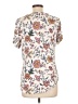 Old Navy Floral Ivory Short Sleeve Blouse Size L - photo 2