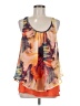 Patrizia Luca 100% Polyester Orange Sleeveless Blouse Size M - photo 1