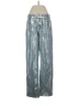 Zara 100% Cotton Chevron-herringbone Blue Jeans Size 4 - photo 1