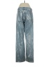Zara 100% Cotton Chevron-herringbone Blue Jeans Size 4 - photo 2
