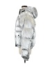 Blanc Noir 100% Polyurethane Metallic Silver Snow Jacket Size M - photo 5