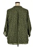 Lush 100% Polyester Animal Print Green 3/4 Sleeve Blouse Size 2X - photo 2