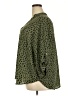 Lush 100% Polyester Animal Print Green 3/4 Sleeve Blouse Size 2X - photo 5