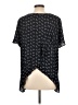 Ann Taylor LOFT 100% Polyester Stars Black Short Sleeve Blouse Size L - photo 2