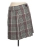 Ann Taylor 100% Polyester Plaid Brown Casual Skirt Size 12 - photo 2