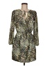 Peppermint Animal Print Green Cocktail Dress Size M - photo 1