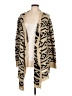 Blu Pepper Animal Print Tan Cardigan Size L - photo 1