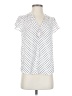 Maison d' Amelie 100% Polyester Polka Dots White Short Sleeve Blouse Size XS - photo 1